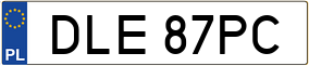 Trailer License Plate